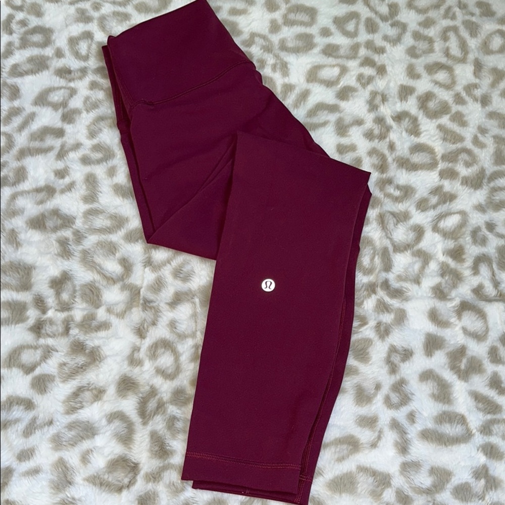 lululemon athletica burgundy Leggings